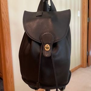 Vintage Coach Drawstring Backpack Rucksack #9943 Like New